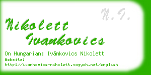 nikolett ivankovics business card